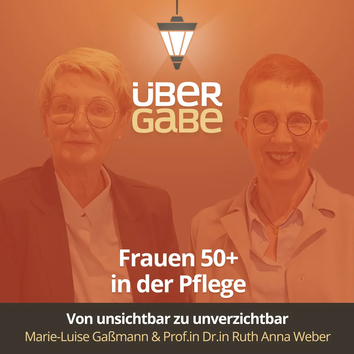 Episodencover für Folge 169 des Übergabe-Podcasts zum Thema Frauen 50+ in der Pflege